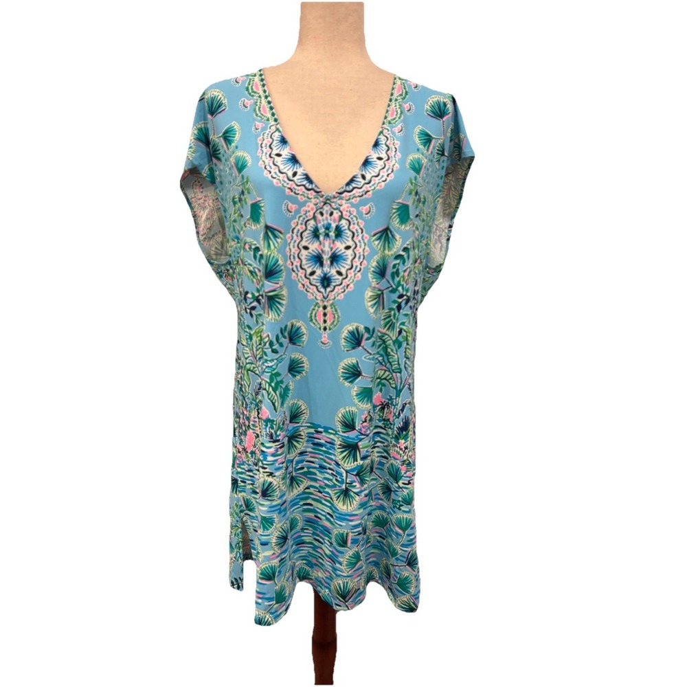 Lilly Pulitzer Swim Talli V-Neck Cover Up Dress Women's Medium